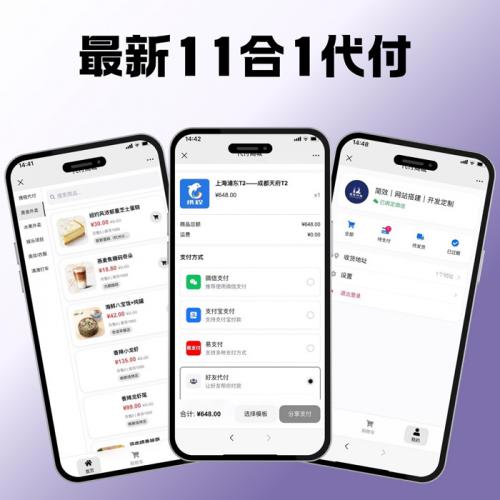 美团代付系统/十一合一代付系统/11合1代付系统/美团/京东/拼多多/滴滴/猫眼/飞猪/携程/淘宝/抖音/饿了么/得物